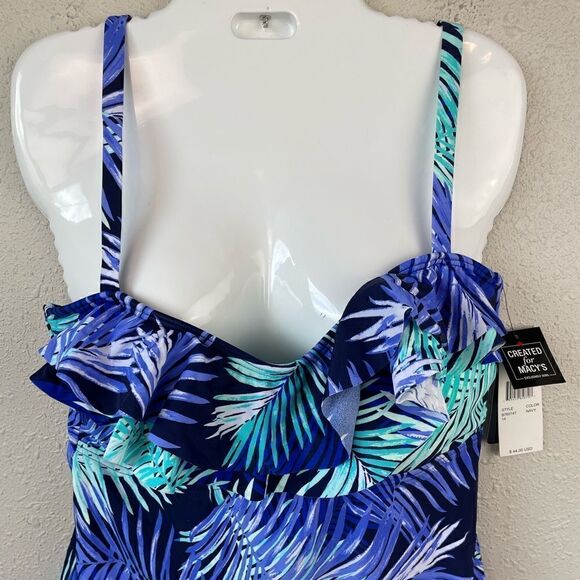 NWT Island Escape Matching Tankini and Swim Bottoms Size 14 - Picture 2 of 6